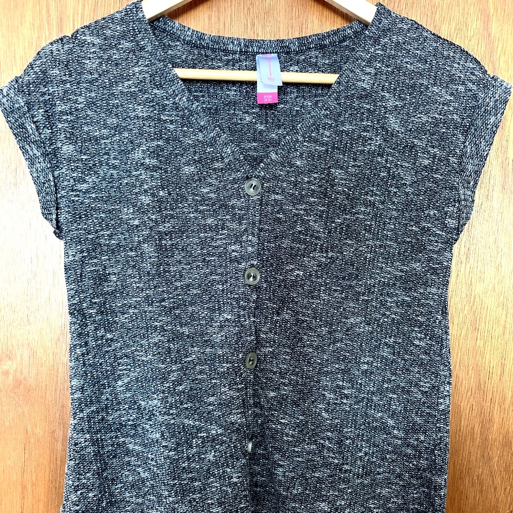 dark grey top